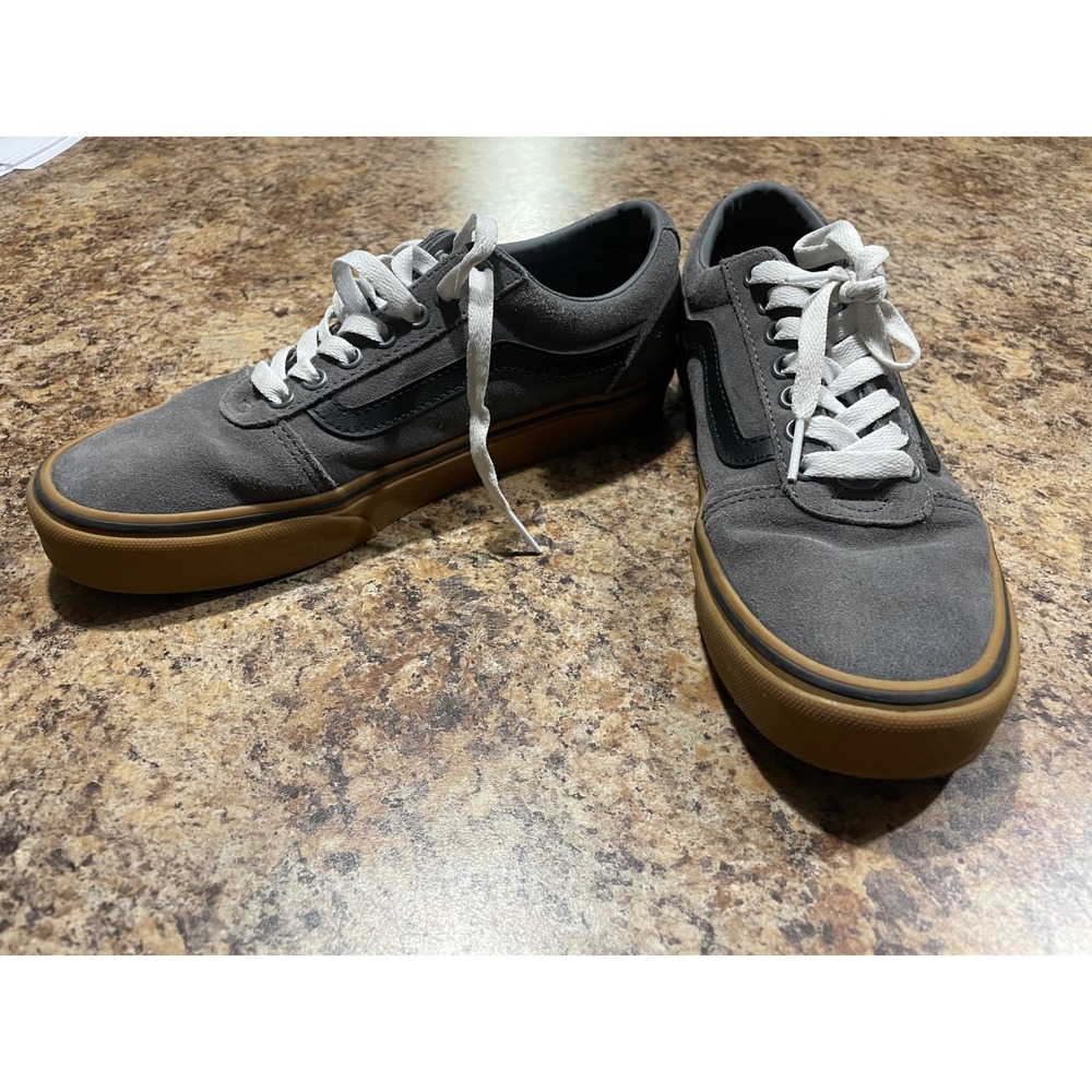 Vans Old Skool Ward Low Top Gray Suede Gum Sole Skate Shoes Mens7.5 - Picture 4 of 10